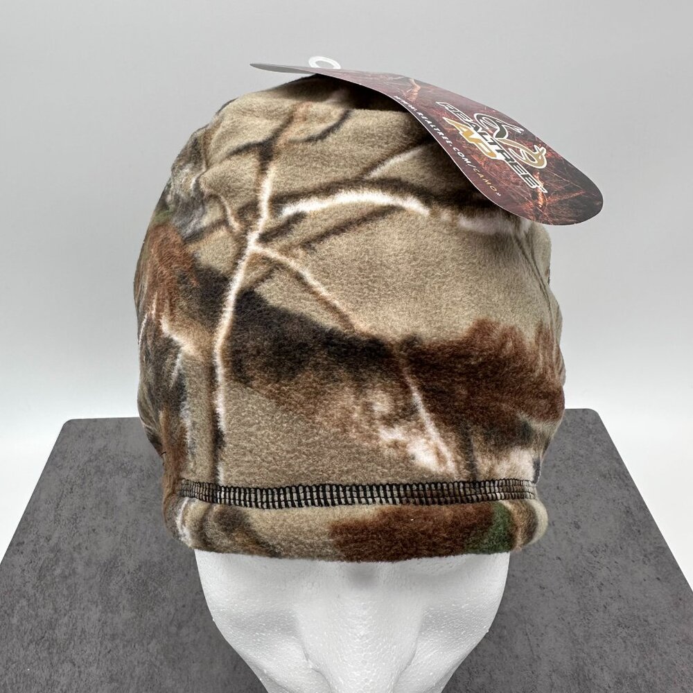 Realtree AP Reversible Camo to Blaze Orange Fleece Hunting Beanie Cap,‎ OSFM